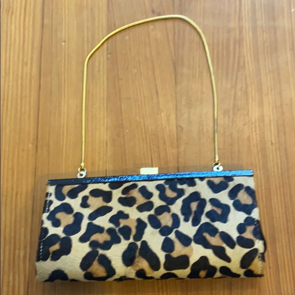 nwot cheetah print baguette bag steve madden